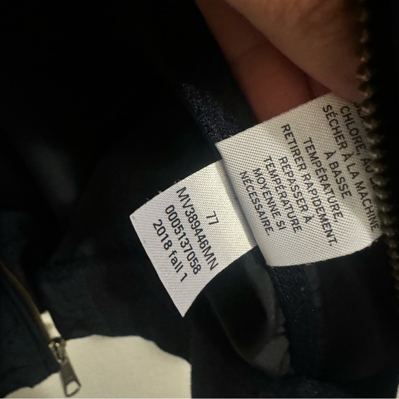 Nordstrom Navy Windbreaker Jacket with Stand-Up Collar - Picture 12 of 15